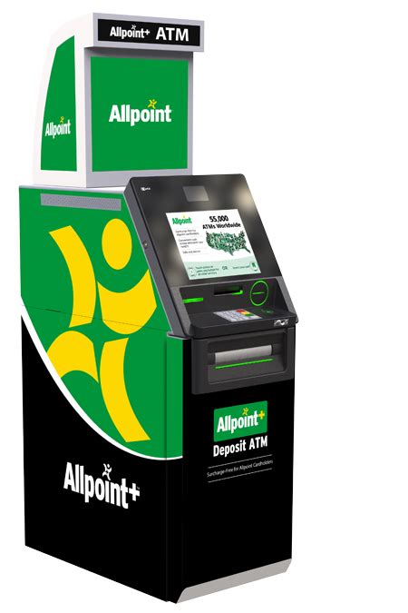 With over 55,000 ATMs in the Allpoint Network your cash is never far away. Look for the Allpoint logo or use our locator to find the nearest Allpoint ATM.